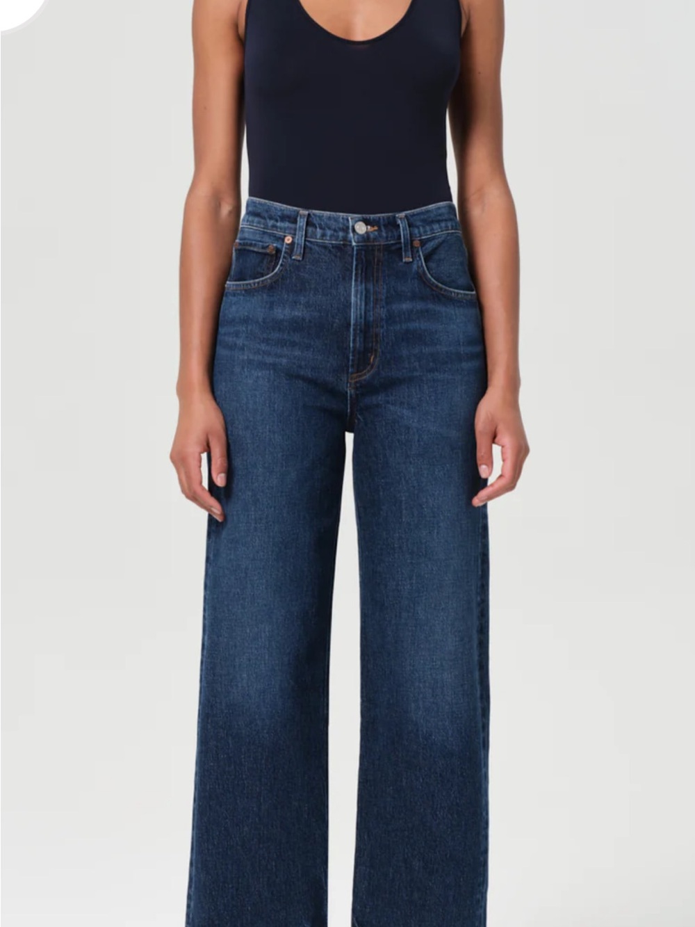 AGOLDE Ren Wide-Leg Cropped Jeans